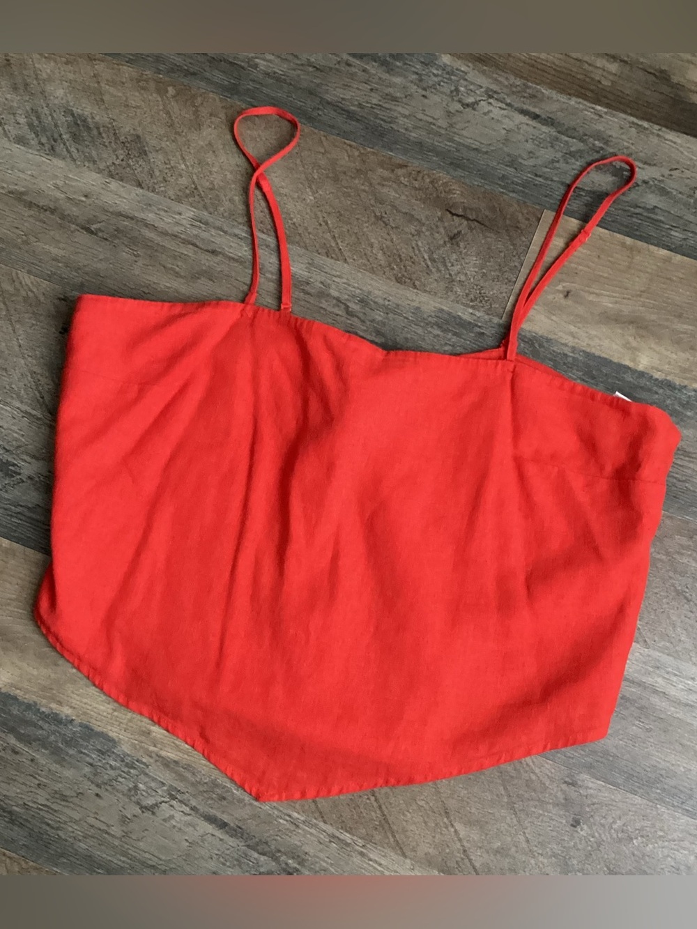 a new day red orange Spaghetti Strap top